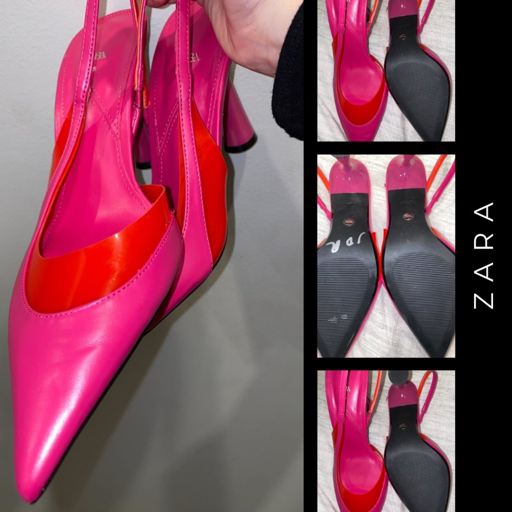 Hot pink zara heels